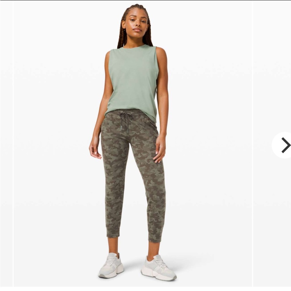 LIKE NEW Lululemon Ready to Rulu Jogger 29" Heritage Camo Dark Olive Green Twill